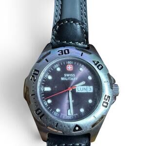 Swiss Military Diver Watch 200M Quartz with Alpine Sport Band, Day-Date